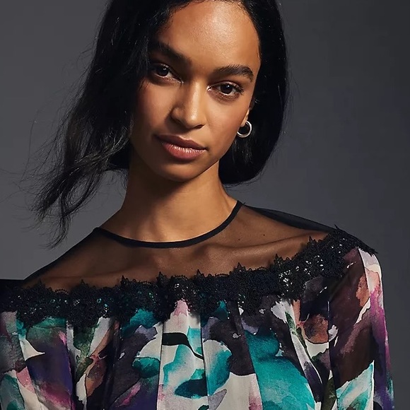 Anthropologie Flutter-Sleeve Dress - Picture 11 of 15